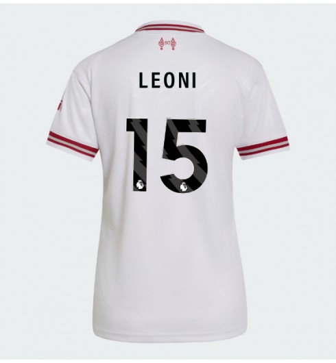 Liverpool Giovanni Leoni #15 Venkovní Dres pro Dámské 2026-27 Krátký Rukáv Liverpool Giovanni Leoni #15 Venkovní Dres pro Dámské 2026-27 Krátký Rukáv